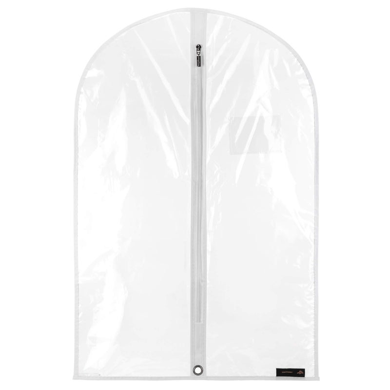 HANGERWORLD Clear 30inch Kids Clothes Carry Cover Protector Bags Baby Toddler - Showerproof, Acid Free, Transparent - Image 1
